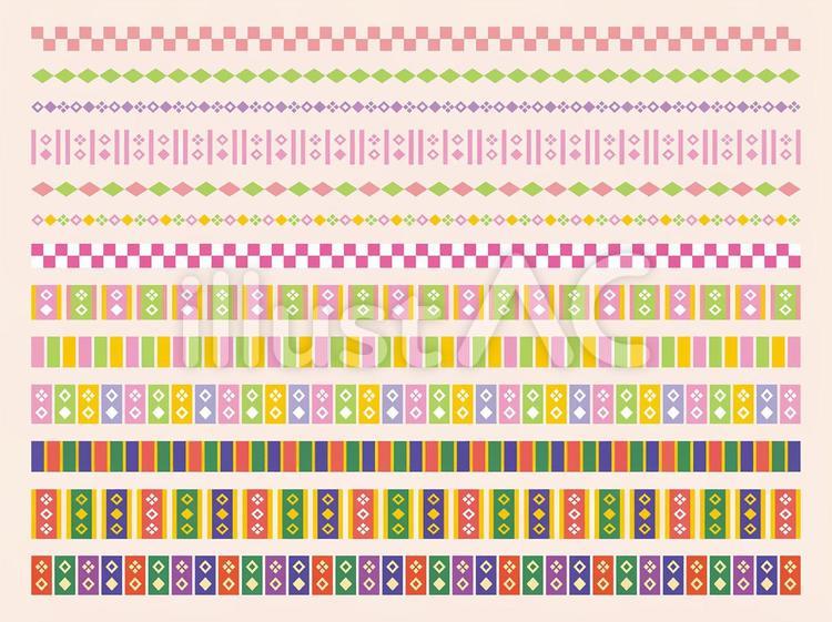ひな祭りのブラシセット ひな祭り,ブラシ,和風のイラスト素材