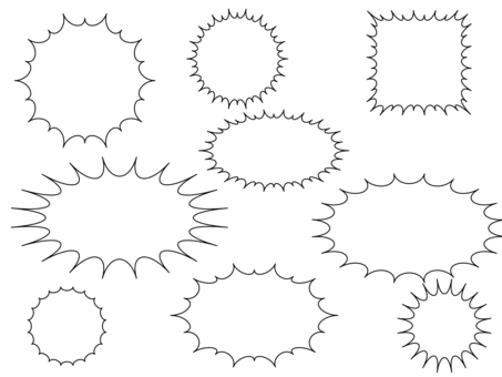 ギザギザ吹き出し 吹き出し,ギザギザ,衝撃,爆発,セール,フレーム,ふきだし,ショック,おどろき,セリフのイラスト素材