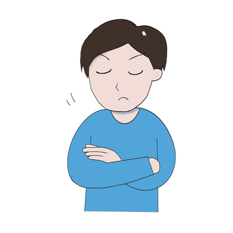 うなずく男性 うなずく,男性,納得,腕組み,同意,賛成のイラスト素材
