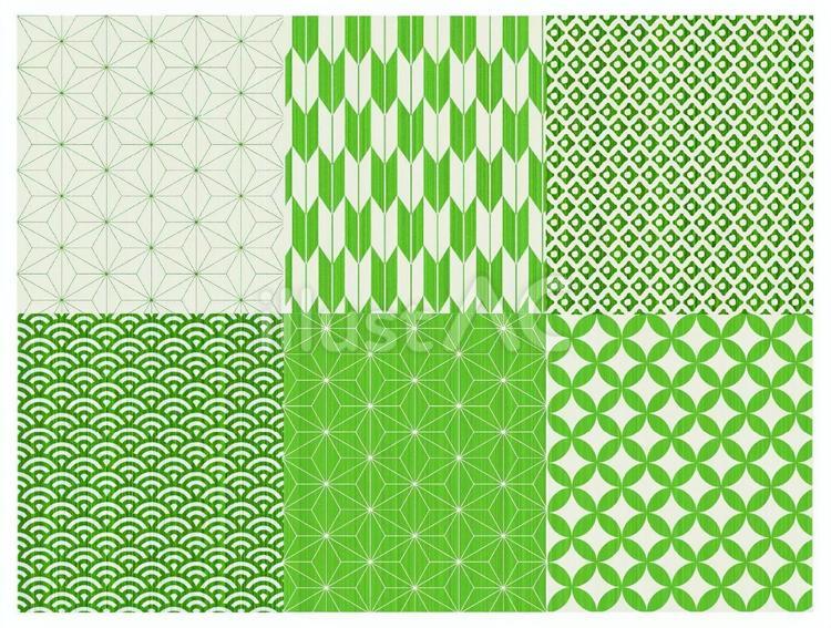 和風パターン緑 和柄,和風,パターンのイラスト素材