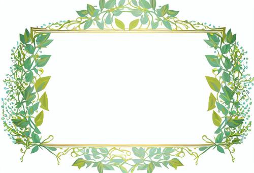 Ivy leaf decorative frame _ frame _ decoration _ plant, , JPG