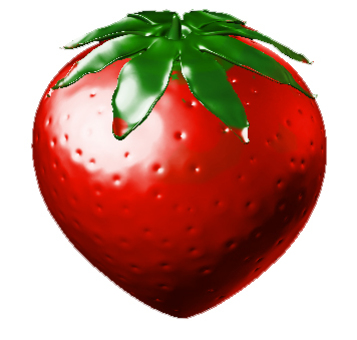 Illustration, ichigo, woh, a strawberry, 