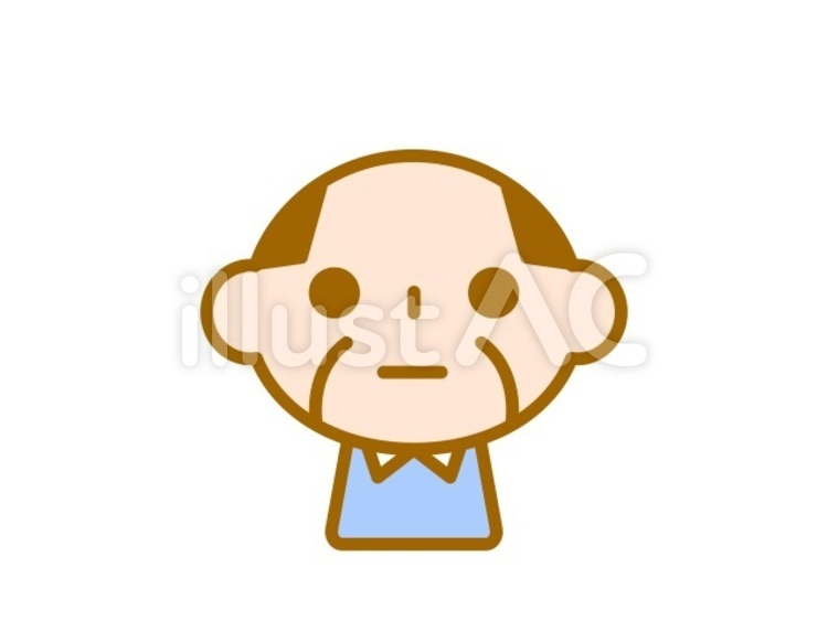 人　おじさん　青 おじさん,男性,人物のイラスト素材