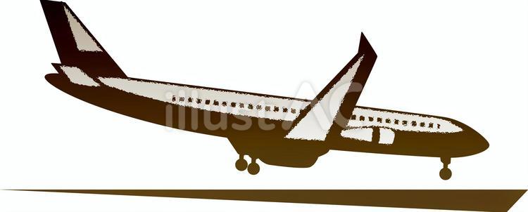 飛行機　 飛行機,旅客機,運行のイラスト素材