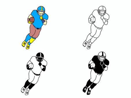 アメフトイラスト｜無料イラスト・フリー素材なら「イラストAC」