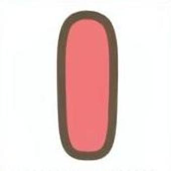 アルファベット　I アルファベット,英語,文字,i,赤のイラスト素材