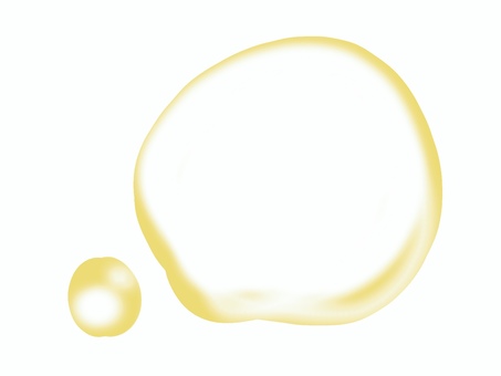 浮かぶ黄色い大きな泡と小さな泡のイラスト 泡,シャボン玉,水,黄色,ゴールド,透明,背景,イラスト,テンプレート,爽やかのイラスト素材