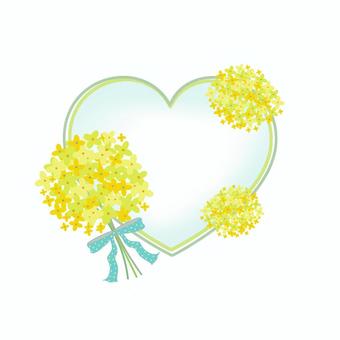 rape blossom heart, , JPG and PNG