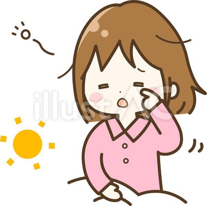 まだ眠たい女の子