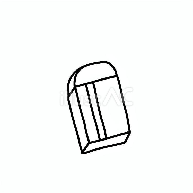 シンプルでかわいい消しゴム（白黒） 消しゴム,文具,かわいいのイラスト素材