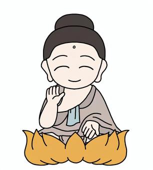 釈迦如来 釈迦如来 釈迦如来,御釈迦様,仏教,仏様,釈迦,仏陀,ブッダ,悟り,ルンビニ,寺のイラスト素材