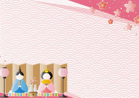 Cute and stylish Hinamatsuri materials, , JPG