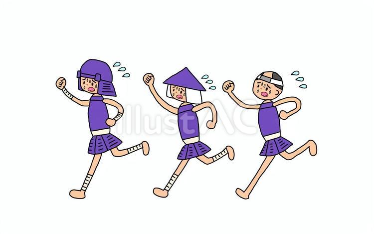 敗走する戦国の足軽部隊 足軽,雑兵,侍のイラスト素材