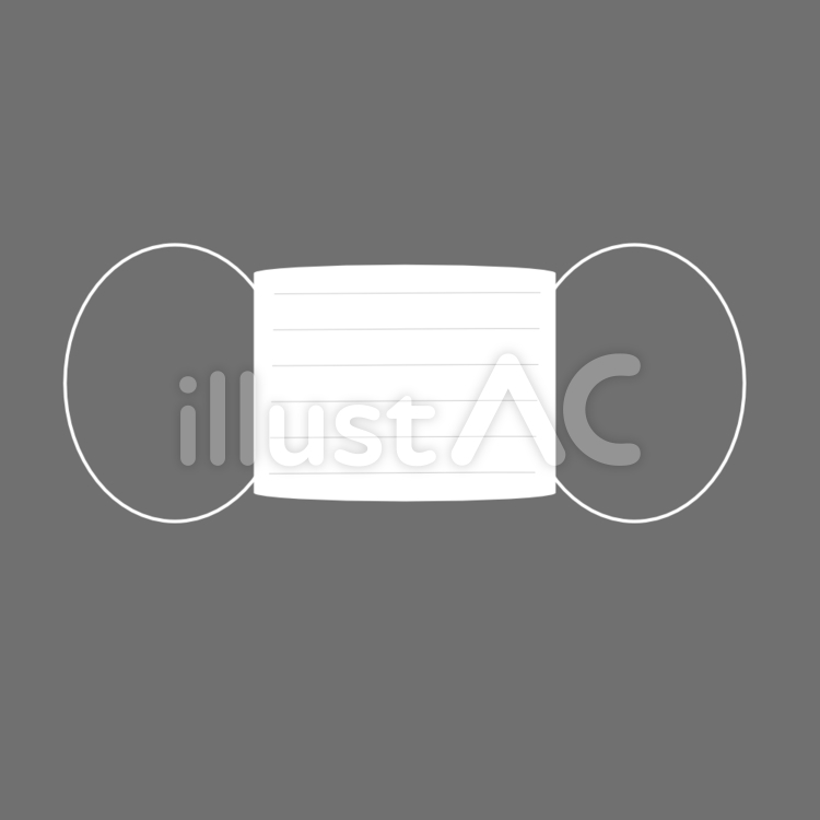 白いマスク マスク,衛生用品,使い捨てのイラスト素材