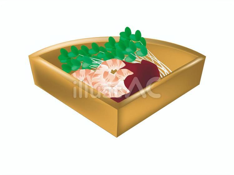 海老の和え物 和食,海老,貝割れ菜のイラスト素材