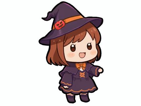 ハロウィン魔女 ハロウィン,仮装,子供,人物,可愛い,楽しい,コスプレ,10月,イベント,行事のイラスト素材
