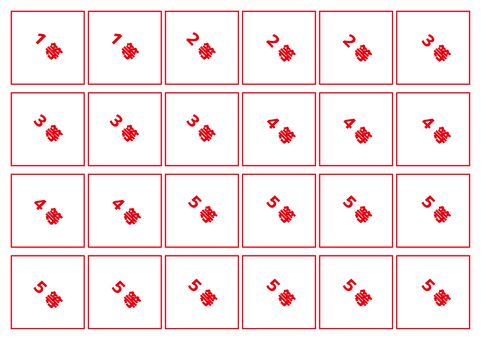 Illustration, lottery, 1 and so on, 2 and so on, 