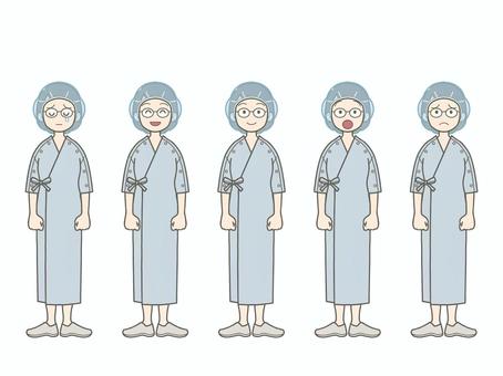 Illustration, patient, lunettes, moyen âge, 
