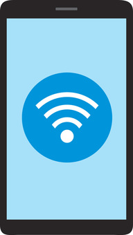 智能手機 WIFI 圖標, JPG, PNG 和 AI 智能手機 WIFI 圖標, 智能手機, 攜帶, 無線上網, JPG, PNG 和 AI