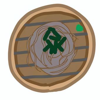 蕎麦 日本蕎麦,もりそば,ざるそば,蕎麦,そば,海苔,食べ物,麺,和食,食事のイラスト素材