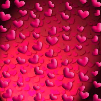 Illustration, heart, tiny, lot, 