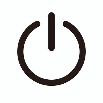 電源マーク_黒 電源,マーク,起動,電気,アイコン,シンプル,単体,黒,ワンポイント,シャットダウンのイラスト素材