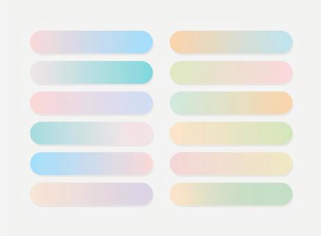 グラデーション帯 web,サイト,ec,ポップ,カラフル,グラデーション,グラデ,色,タグ,ボタンのイラスト素材