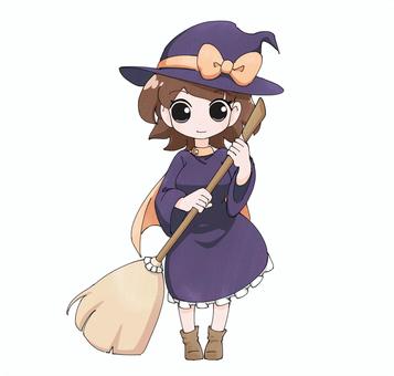 魔女っ子立ち絵 魔女っ子立ち絵 魔女,魔女っ子,女の子,女性,魔法使い,魔法,ハロウィン,10月,コスプレ,仮装のイラスト素材
