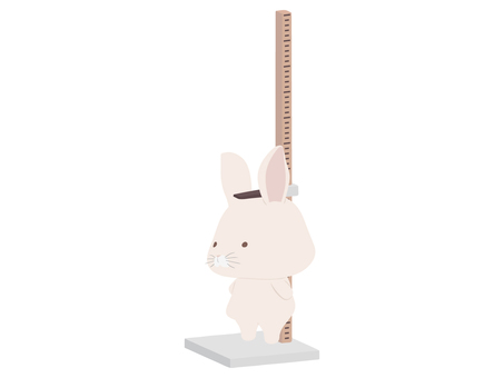 Height measurement_Rabbit, , JPG, PNG and AI