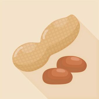 ピーナツのイラスト ピーナツ,秋,秋の味覚,落花生,ピーナッツ,旬,食べ物,豆,節分,豆まきのイラスト素材