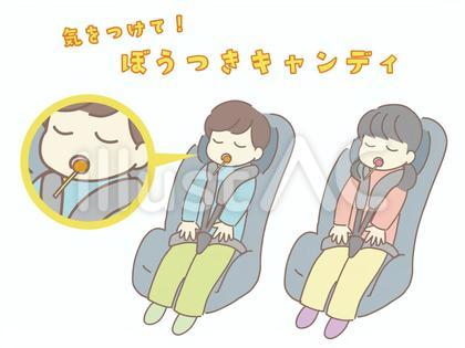 子供の棒付きキャンディー摂取注意喚起