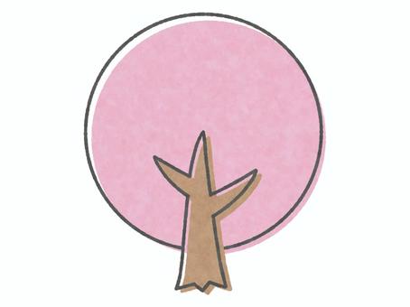 桜15 桜,木,水彩のイラスト素材