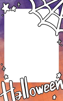 チェキ風フレーム_ハロウィン ハロウィン,フレーム,halloweenのイラスト素材