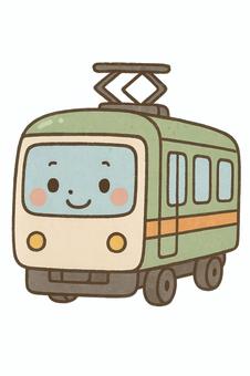 かわいい電車のキャラクター