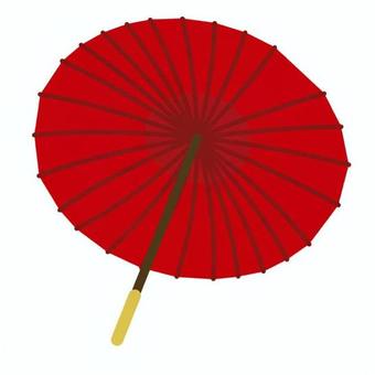 唐傘 傘,唐傘,和傘,持ち手,骨,飾り,日本,和装,伝統,縁起物のイラスト素材