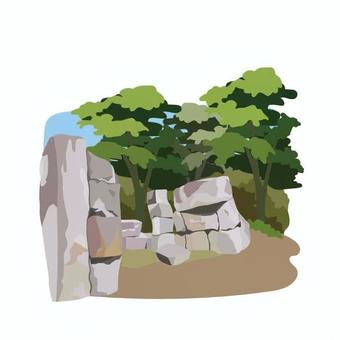 橋野鉄鉱山 小学校,中学校,高校,教材,授業,社会,橋野鉄鉱山,岩手県,世界遺産,鉱山遺跡のイラスト素材