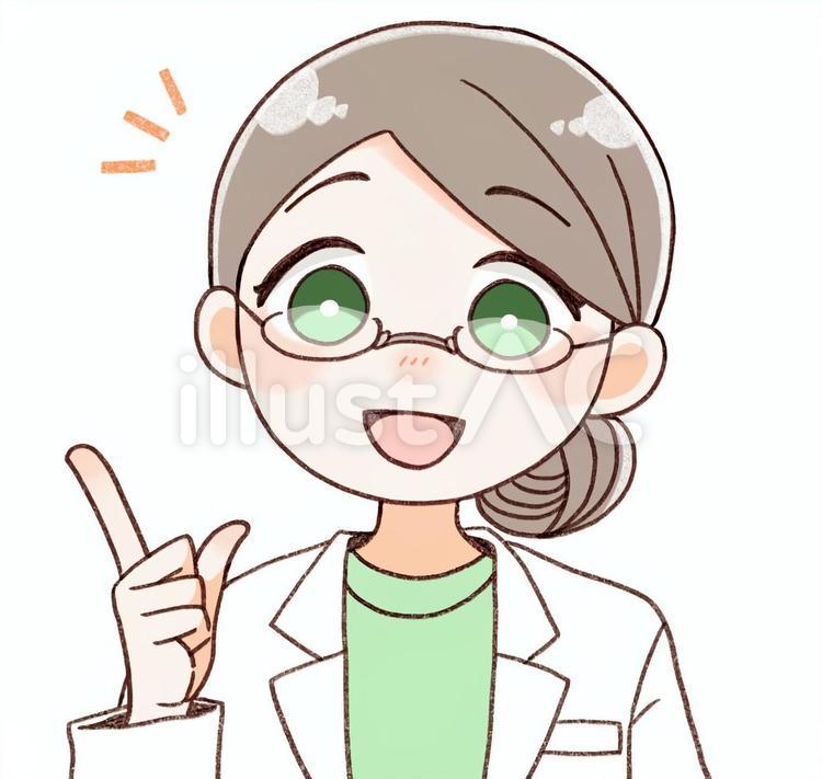 白衣を着た女性 白衣,女性,薬剤師のイラスト素材