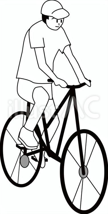 自転車乗る 自転車,乗る,移動のイラスト素材