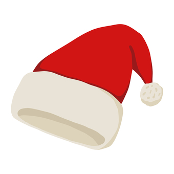 サンタクロースの帽子 クリスマス,サンタクロース,帽子,赤,手書き,かわいい,クリスマスアイテム,オーナメント,サンタ,ハットのイラスト素材