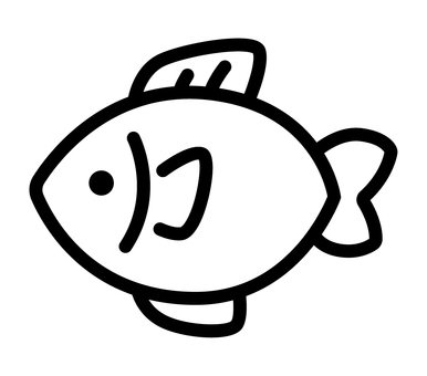 魚のイラストロゴマーク 魚,焼き魚,栄養,カルシウム,食材,料理,調理,炊事,魚釣り,趣味のイラスト素材