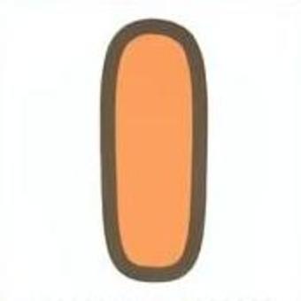 アルファベット　I アルファベット,英語,文字,i,オレンジのイラスト素材