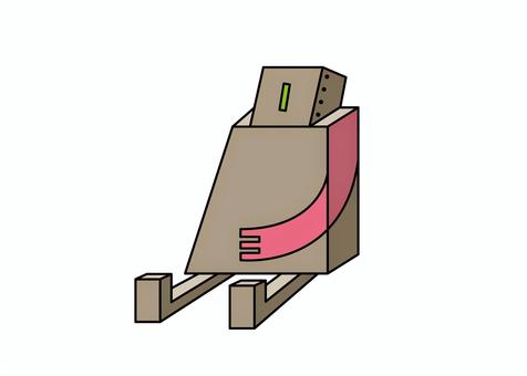 ロボット_食った ロボット,食った,満腹,人工知能,おもちゃ,機械のイラスト素材