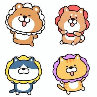 Spring headgear set_02, cat, bear, dog, JPG and PNG