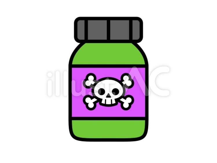 毒薬　瓶 毒薬,薬品,毒のイラスト素材