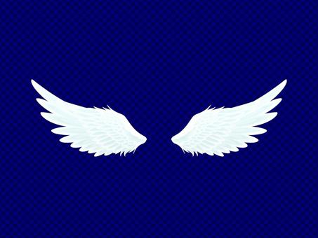 天使の羽根 天使,羽根,羽,翼,鳥,手書き,手描き,フリー,無料,白のイラスト素材