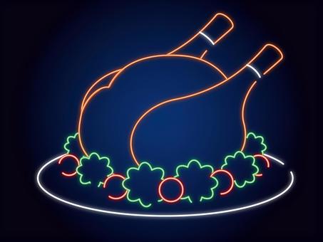 ネオンチキン ネオン,キャンディ,シンプル,ライト,キャンディケーン,クリスマス素材,クリスマスアイテム,クリスマス,xmas,christmasのイラスト素材