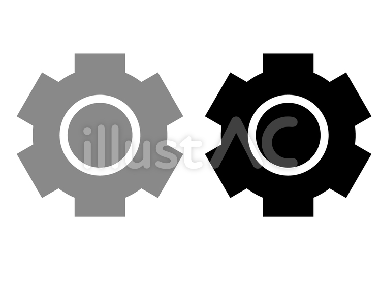 歯車 OS,興行,繰り抜きのイラスト素材