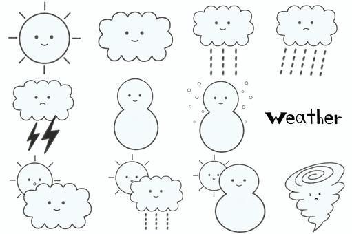 Illustration, weather, sun, clear, 