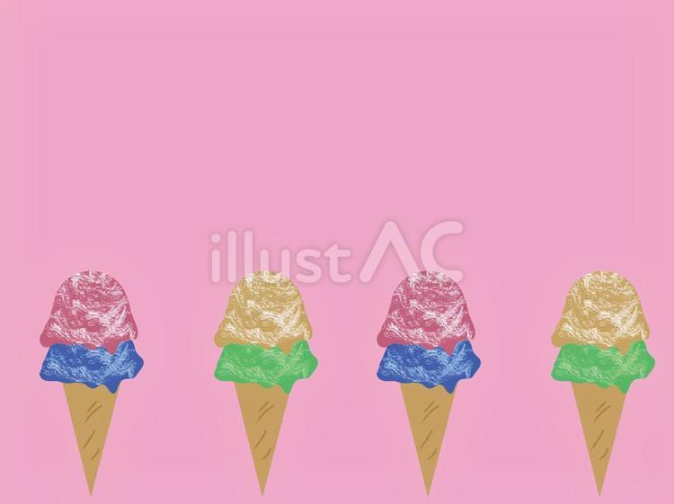 アイスクリームの背景 アイスクリーム,スイーツ,ピンクのイラスト素材