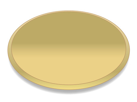 golden round plate, gold, pill, dish, JPG, PNG and AI